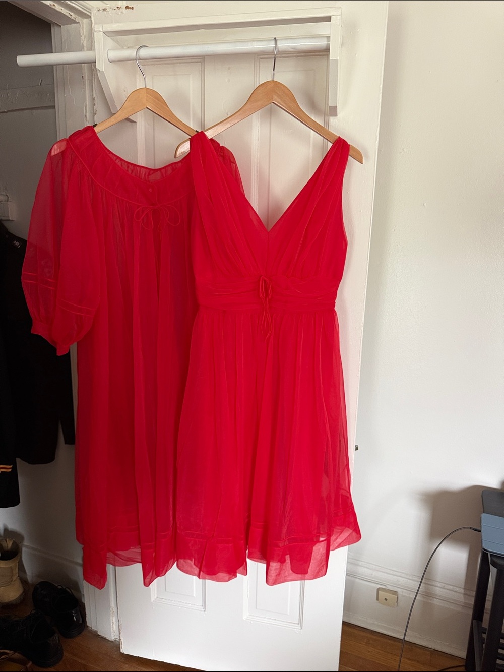 Shadow Line 1950’s Vintage Nightgown & Robe Set